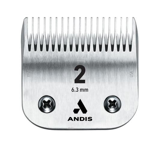 Andis β 64078, Ultra-Edge Carbon Infused Steel Blade β Detachable Clippers with Unique Hardening Process, Long-Lasting Chrome Plated Blade β for AGC, BDC, BGC, MBG Series - Size 2, 1/4-Inch, Chrome : Beauty & Personal Care