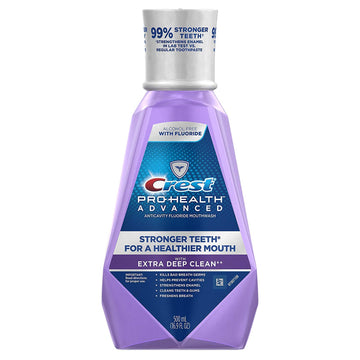Crest Pro-Health Advanced Mouthwash With Extra Deep Clean, Clean Mint 16.90 Oz (Pack Of 2)