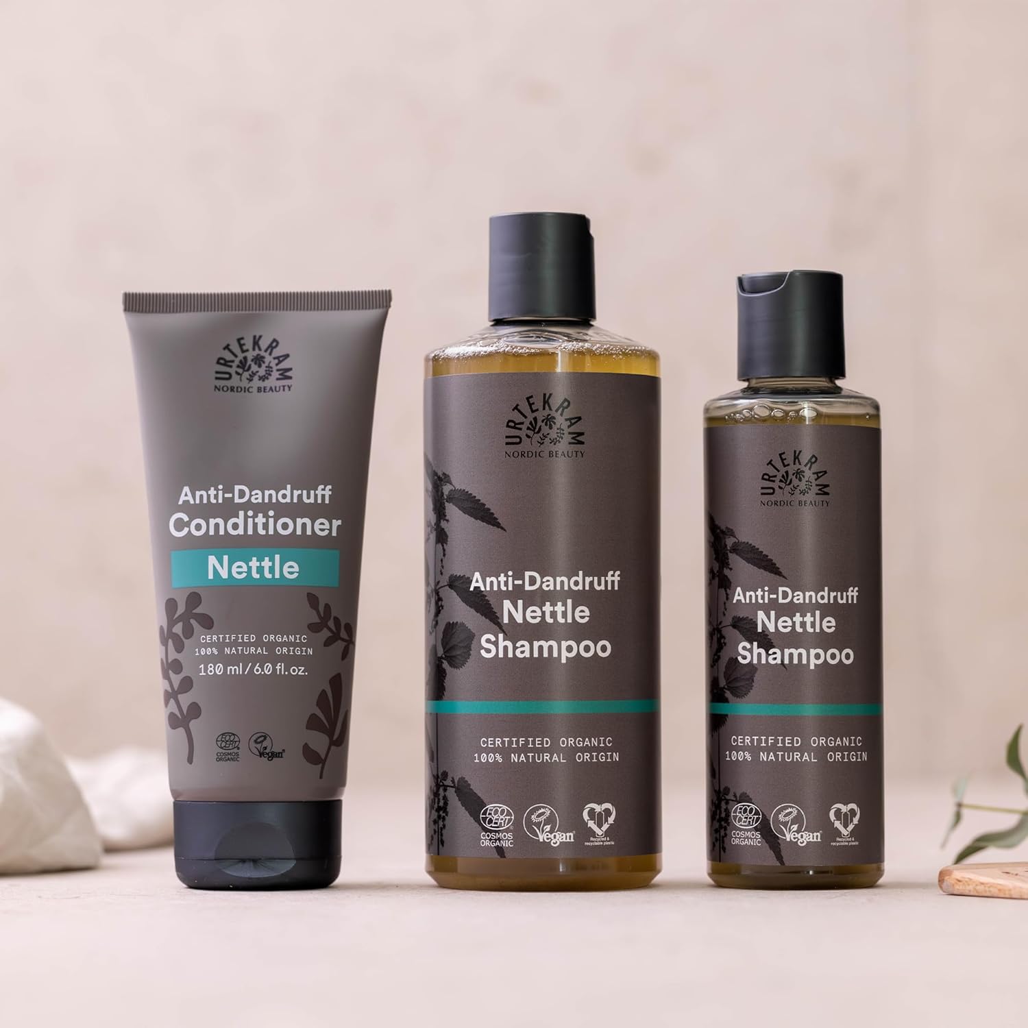 Urtekram Nettle Shampoo For Itchy Scalp - Soothing Anti Dandruff Shampoo, Nettle & Aloe Vera, Irritation & Dry Scalp Relief, Organic Hair Care Treatment, Natural Ingredients, 250 Ml (Pack Of 1)