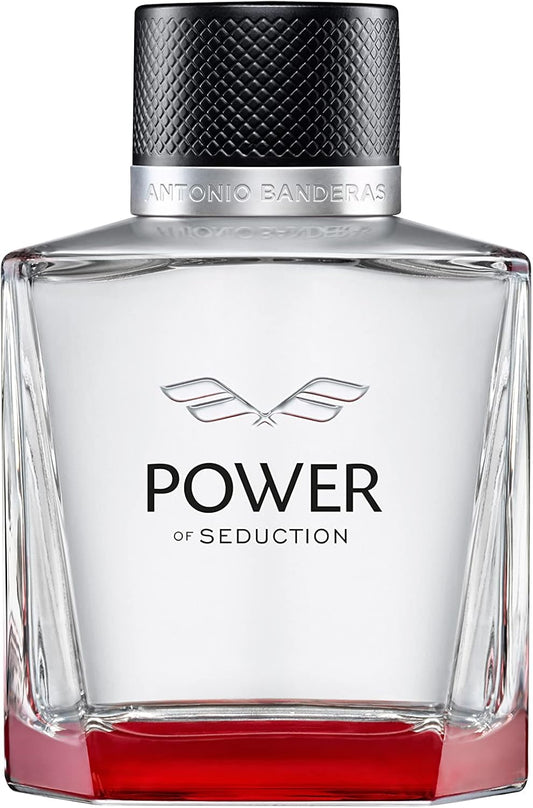 Banderas Perfumes - Power Of Seduction - Eau De Toilette Spray For Men - Long Lasting - Masculine, Elegant And Sexy Fragance - Lavender, Apple And Woody Notes - Ideal For Day Wear - 100 Ml