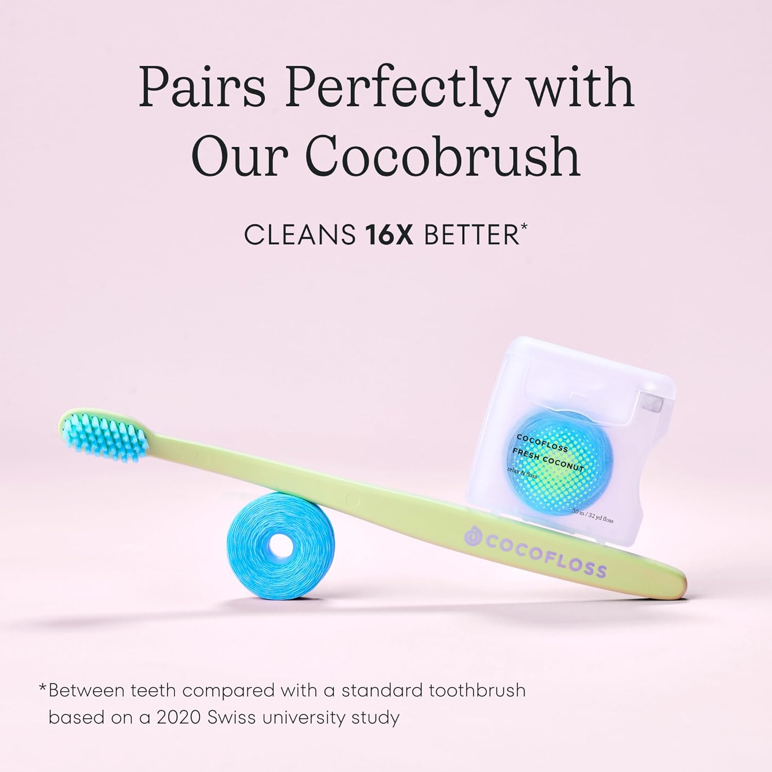 Cocolab Woven Dental Floss, Dentist-Designed Oral Care, Coconut Scent, Waxed, Expanding, Vegan, Kid-Friendly String Floss With Coconut Oil, 1 Spool (33 Yd) : Health & Household