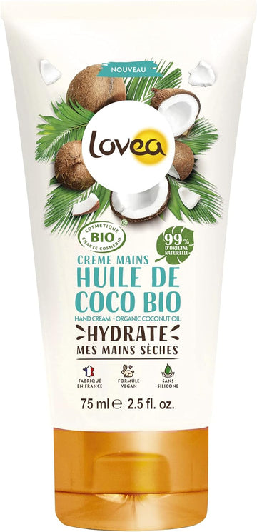 Lovea Organic Hand Cream Coconut 75 Ml