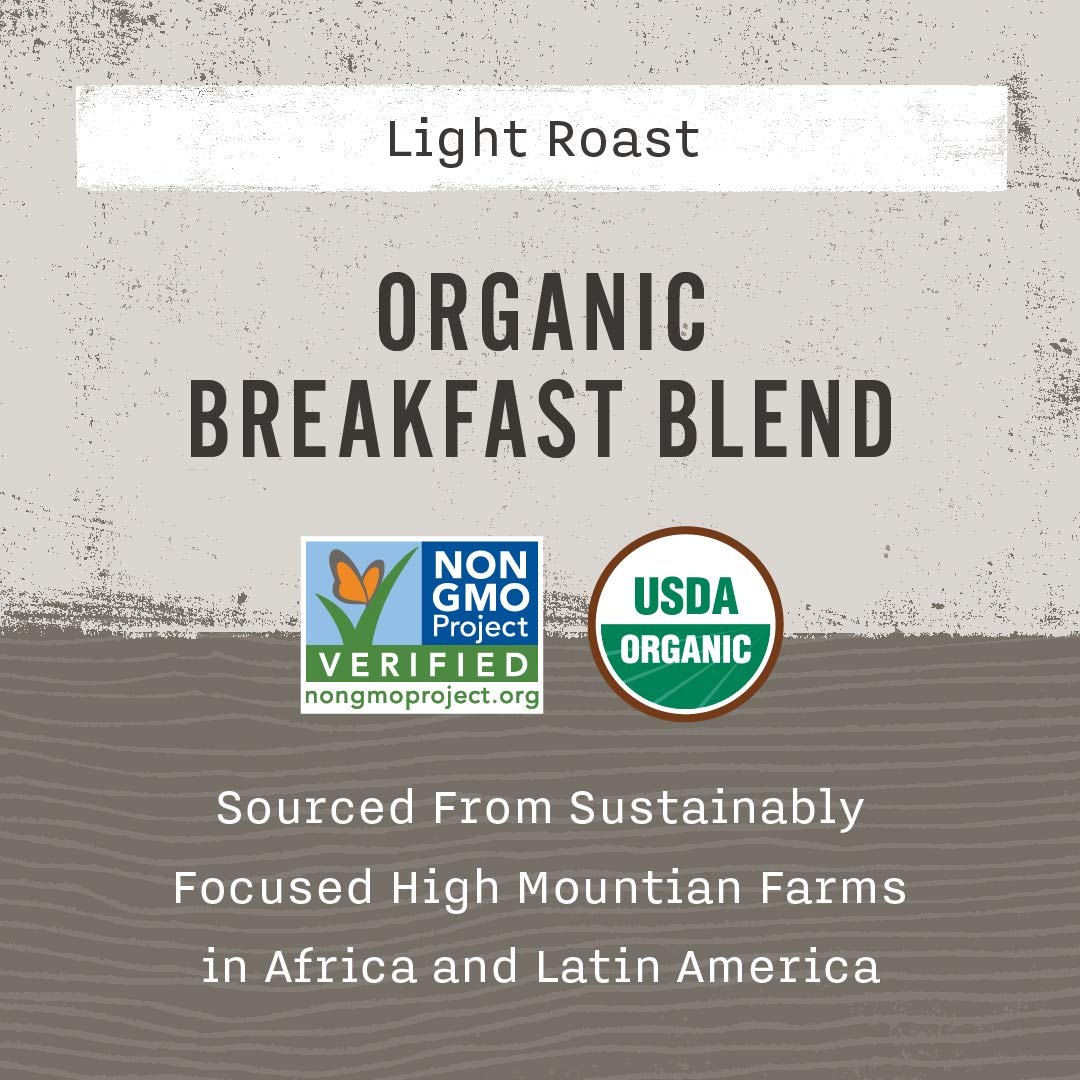 Allegro Coffee Organic Breakfast Blend Ground Coffee, 12 Oz