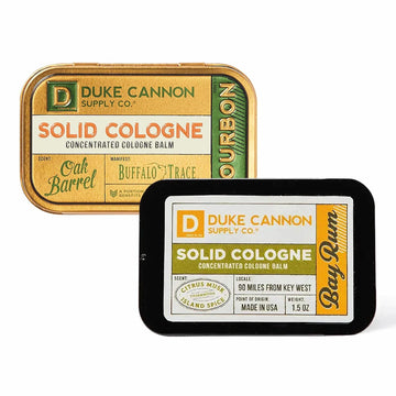 Duke Cannon Supply Co. Solid Cologne - Bay Rum + Midnight Swim - Solid Cologne For Men