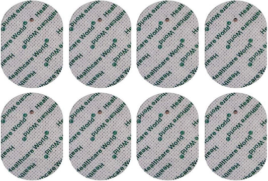 Tens Electrode Pads Oval Shape Set Of 8 - By Healthcare World