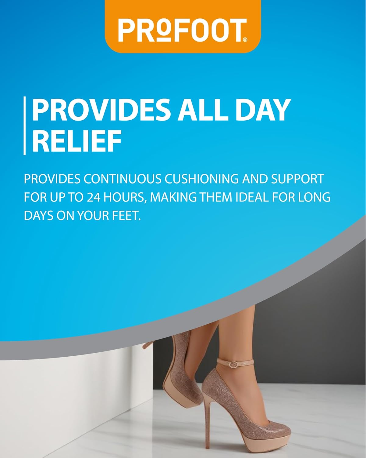 Profoot 24 Hour Feet - Invisible Gel Cushions - Comfortable Cushions for Metatarsalgia and Morton's Neuroma - Provides Relief from Burning Pain on Balls of Feet (2 Pairs) : Amazon.co.uk: Health & Personal Care