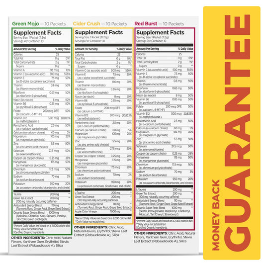 Pureboost Superfoods Clean Energy Booster With Apple Cider Vinegar. Refreshing Energy Drink Mix With 1,000 Mg Of Acv With The Mother. Sugar-Free, No Sucralose (Cider Crush, 30 Count)