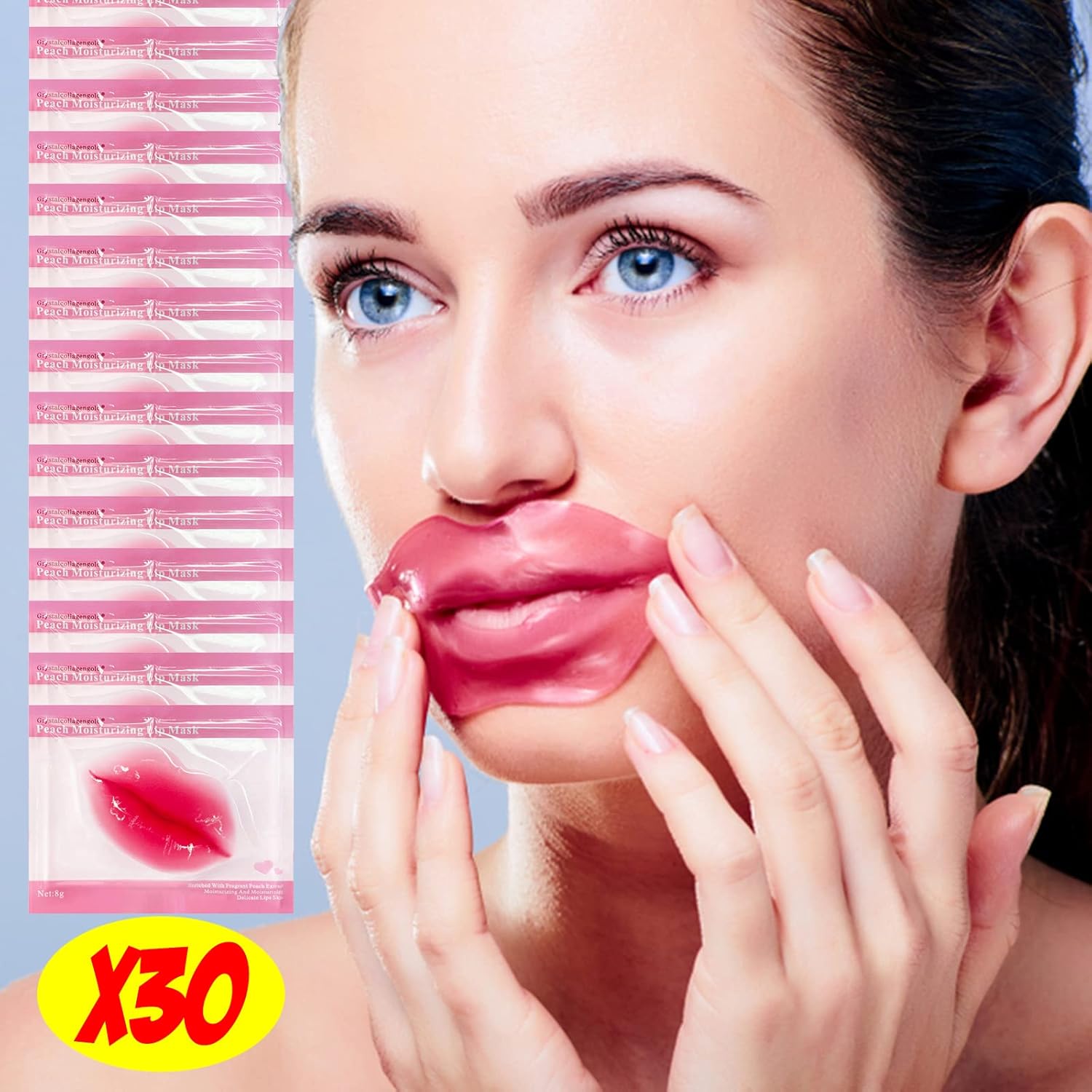 Nielies 24K Golden Hydrating Lip Mask Patches, Korean Skincare, Plumping Treatment, 30 Pieces (Golden) : Beauty & Personal Care