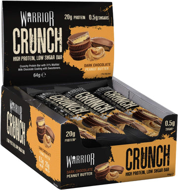 Warrior Crunch Bar 12 X 64G Dark Chocolate Peanut Butter
