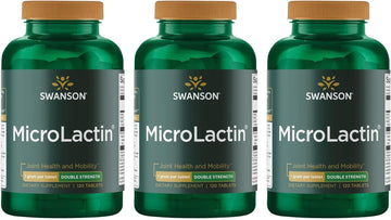 Swanson Microlactin Double Strength 1000 Milligrams 120 Tabs 3 Pack