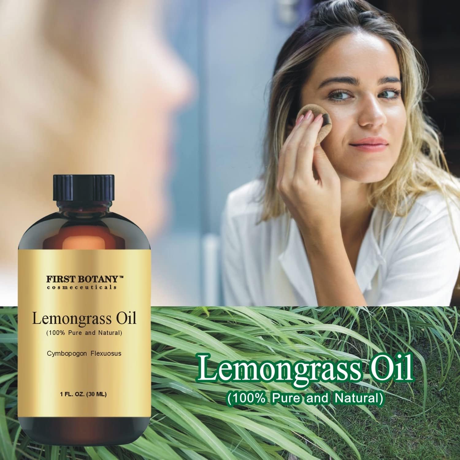 100% Pure Lemongrass Essential Oil - Premium Lemongrass Oil for Aromat