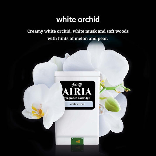 Airia By Febreze, White Orchid Fragrance Cartridge, Refill Only, Soft Floral Delight, 1.0 Fl Oz