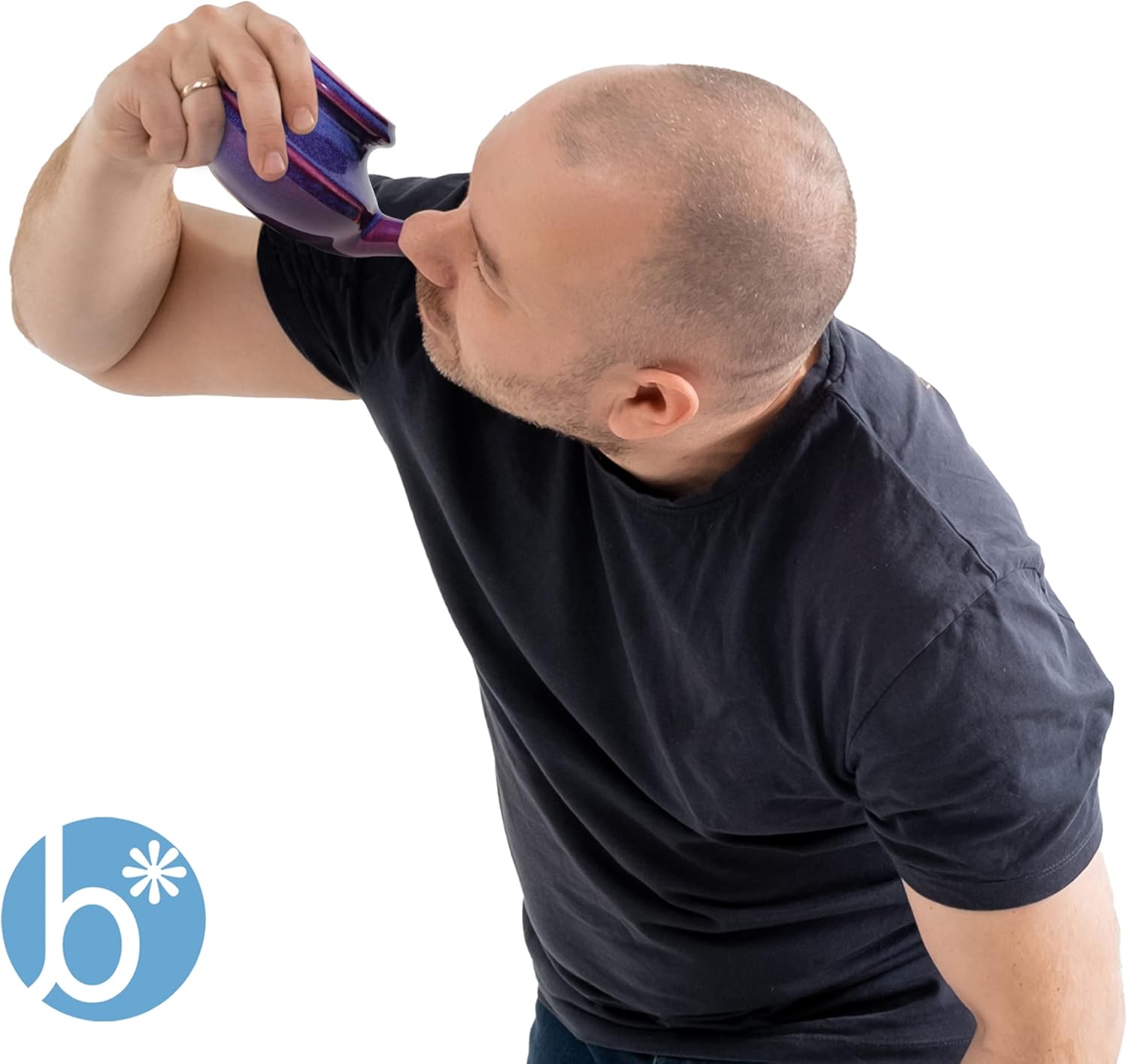 Neti Pot Tool Kit - Snoring & Saline Solution, Handcrafted Ceramic Dishwasher Safe With 2Oz Mineral Sea Salt For Nose Cleaning & Sinus Rinse Perfect For Allergy Relief In Adults & Kids (Purple)