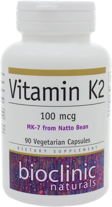 Vitamin K2 100Mcg 90 Capsules - 3 Pack - Bioclinic Naturals