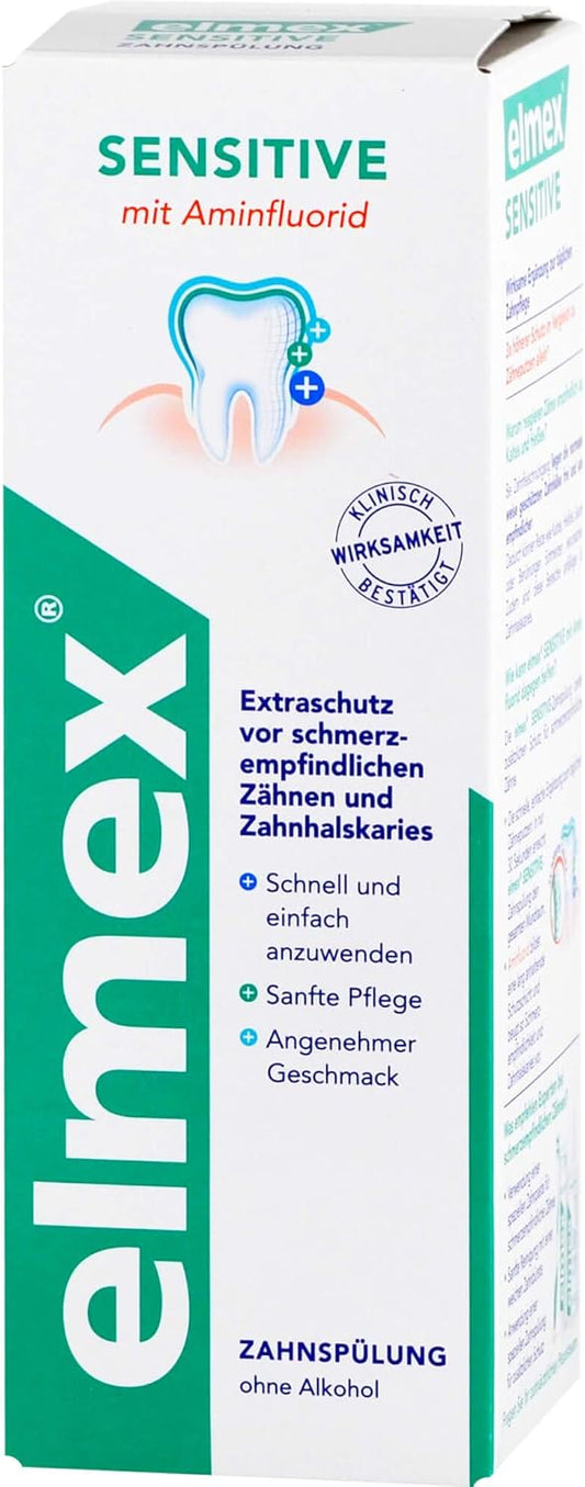 Elmex Sensitive Mouthwash With Amine Flouride 400 Ml
