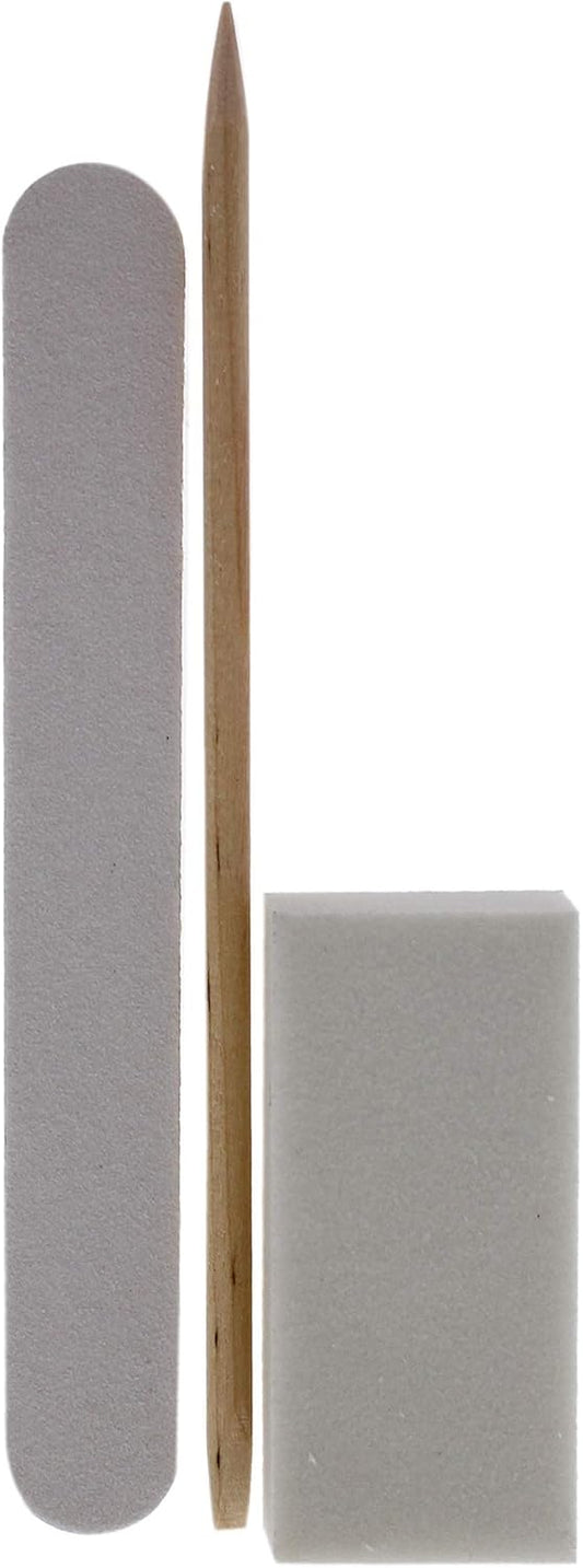 Cuccio - Manicure Client Guard Disposable Pro Pack - for Women - Birchwood Stick, Nail File, Nail Buffer - 3 Pc, Multi : Amazon.co.uk: Beauty