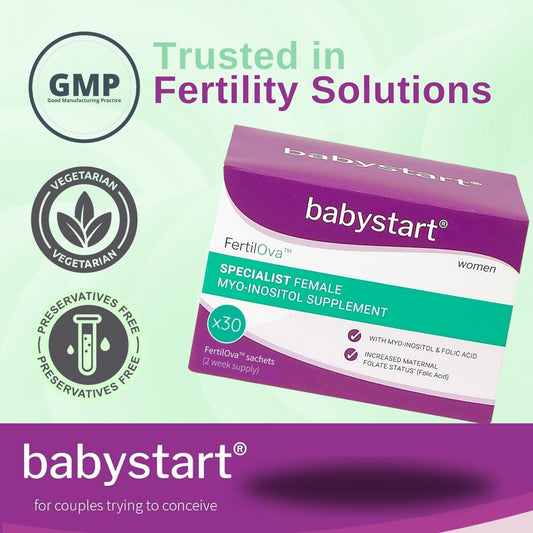 Babystart Fertilova Fertility Supplement, Help With Conception For Women - For Female Use (30 Sachets)