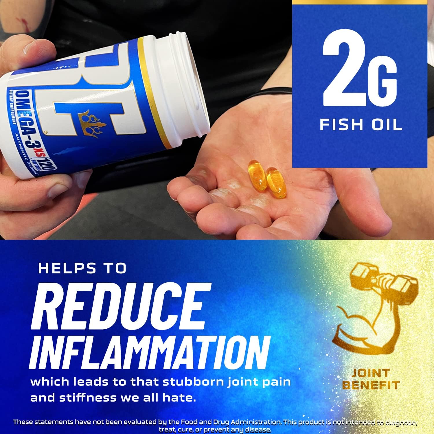 Ronnie Coleman Signature Series Fish Oil Supplement, Supplements, with