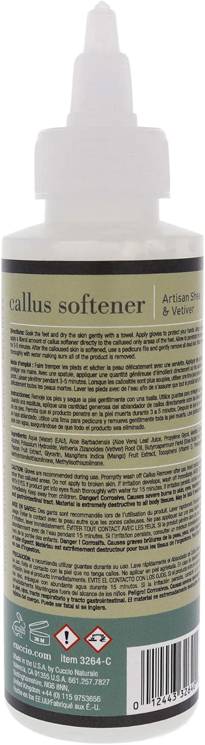 Cuccio Artisan Shea & Vetiver Callus Softener 472ml (16oz) : Amazon.co.uk: Beauty