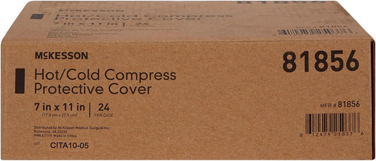 Mckesson Compress Covers, Disposable - For Hot Or Cold Packs - 7 In X 11 In, 1 Count, 24 Packs, 24 Total