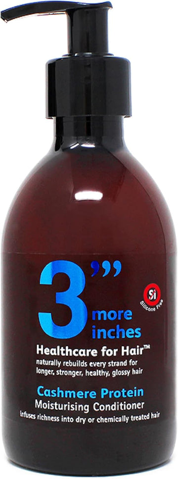 3'''More Inches Cashmere Protein Moisturising Conditioner 250Ml - Deep Conditioner For Dry, Frizzy, Damaged Hair - Sulfate Free Conditioner - Hair Care By Michael Van Clarke