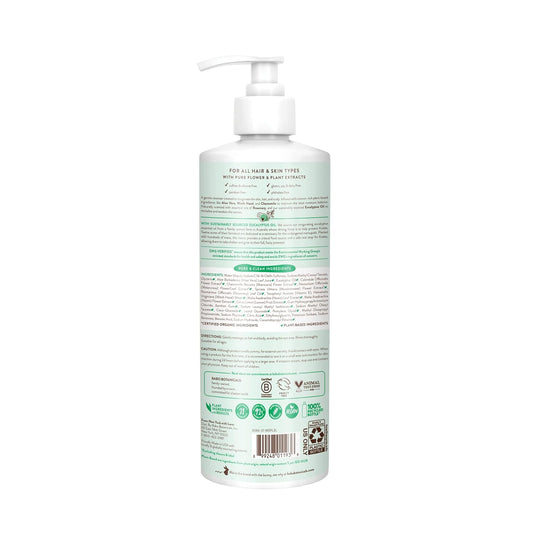 Babo Botanicals Eucalyptus Remedy Shampoo & Wash - Invigorating Eucalyptus & Rosemary Essential Oils -For All Ages - Ewg Verified - Vegan - Cruelty Free