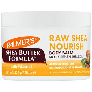 Palmer’S Shea Butter Formula Raw African Shea Butter Balm, Nourishing Body Moisturizer For Rough, Dry Skin, 7.25 Ounces