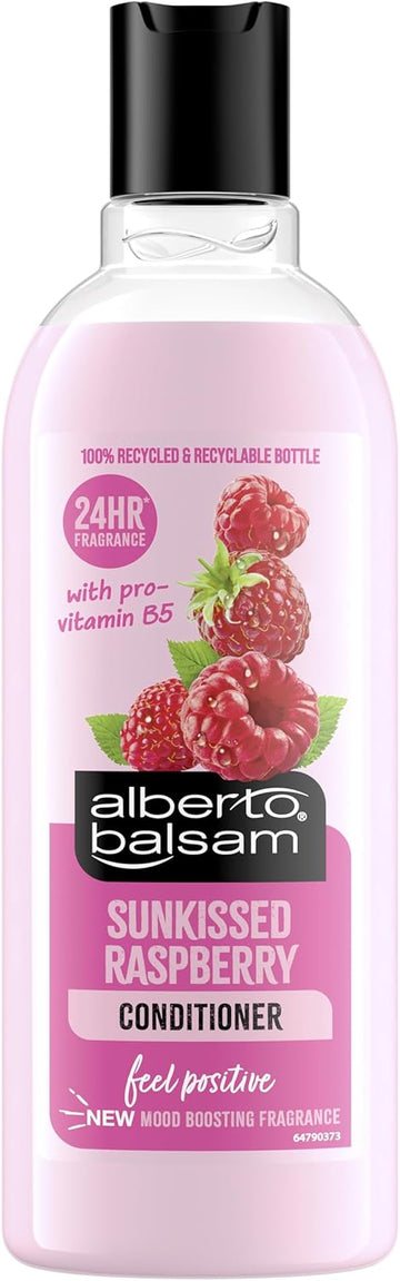 Alberto Balsam Sunkissed Raspberry Conditioner, 300Ml - 24Hr Fragrance - Pro-Vitamin B5 - Silicone Free