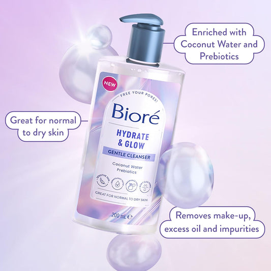 Biore Hydrate And Glow Cleanser