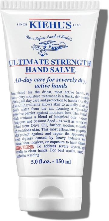 Kiehl'S Ultimate Strength Hand Salve, Deeply Hydrating Hand Lotion, Protects And Repairs Dry Hands