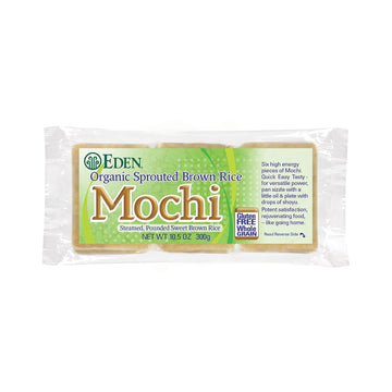 Eden Organic Sprouted Brown Rice Mochi, 100% Sprouted Whole Grain, Traditionally Made In Japan, 10.5 Oz
