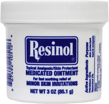 Resinol Topical Analgesic Skin Protectant Ointment 3 Oz