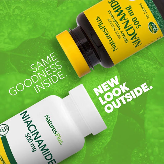 Niacinamide, 500 Mg, 90 Tablets, Naturesplus