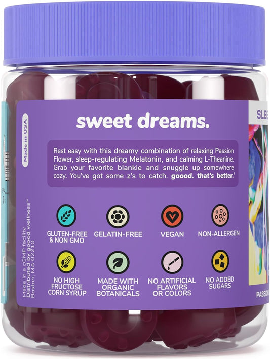 Goood Sugar Free Melatonin Gummies 5Mg - Sleep Gummies For Adults - Sleep Supplement With L-Theanine - Melatonin 5Mg Gummies - Gluten Free & Non Gmo Sleeping Gummies For Adults For Calm Sleep 60 Ct