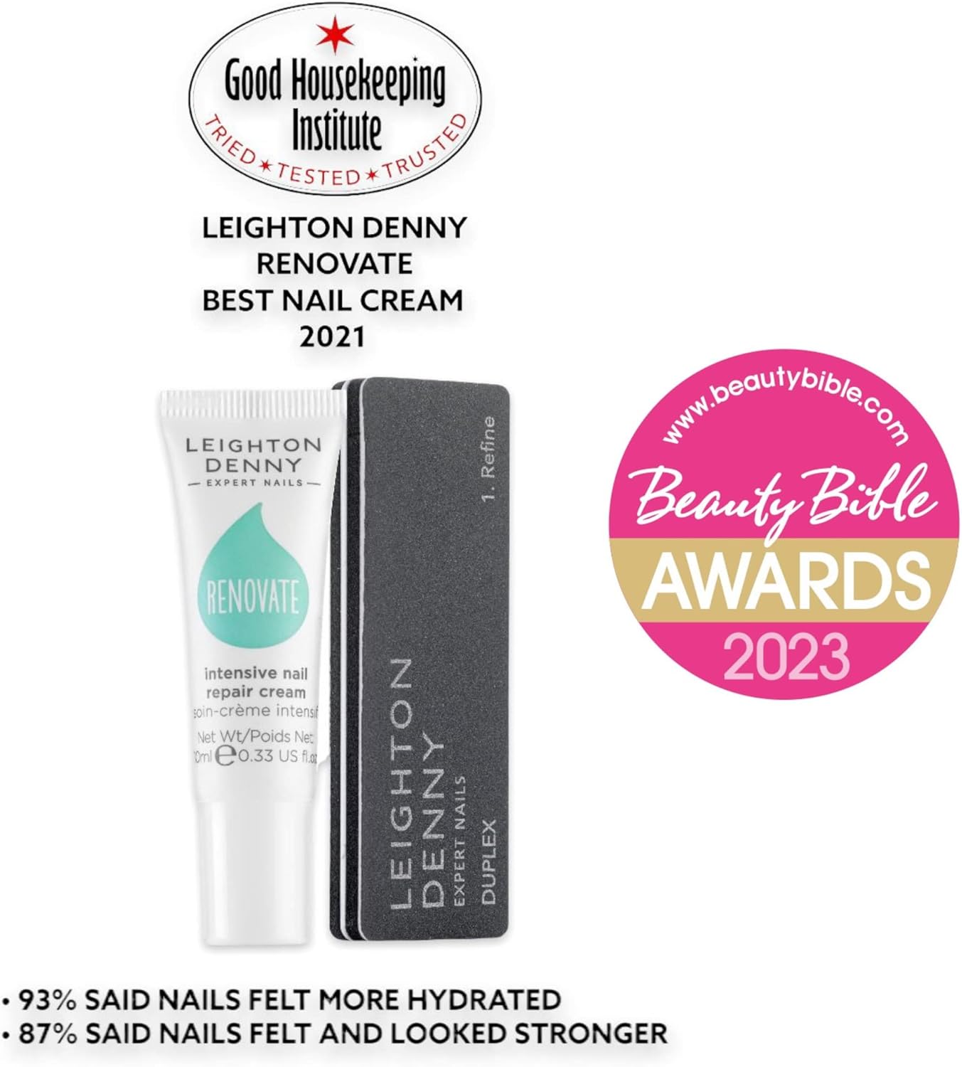 LEIGHTON DENNY Renovate Nail Repair Cream 10ml : Amazon.co.uk: Beauty