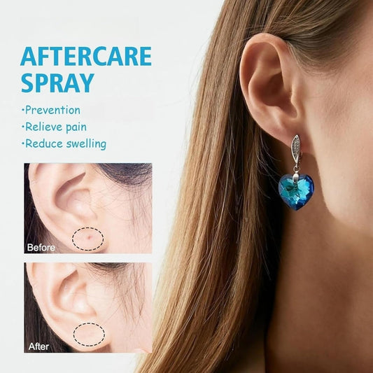 2Pcs Aftercare Spray,Pier/Cing Cleaning Solution,Sa/Line Spray,Ste/Rile Sa/Line Spra/Y,Deep Clean And Promote Treat,Cleaning Aftercare Fluid For Ear,Soothes & Protects,Solution Sp/Ray