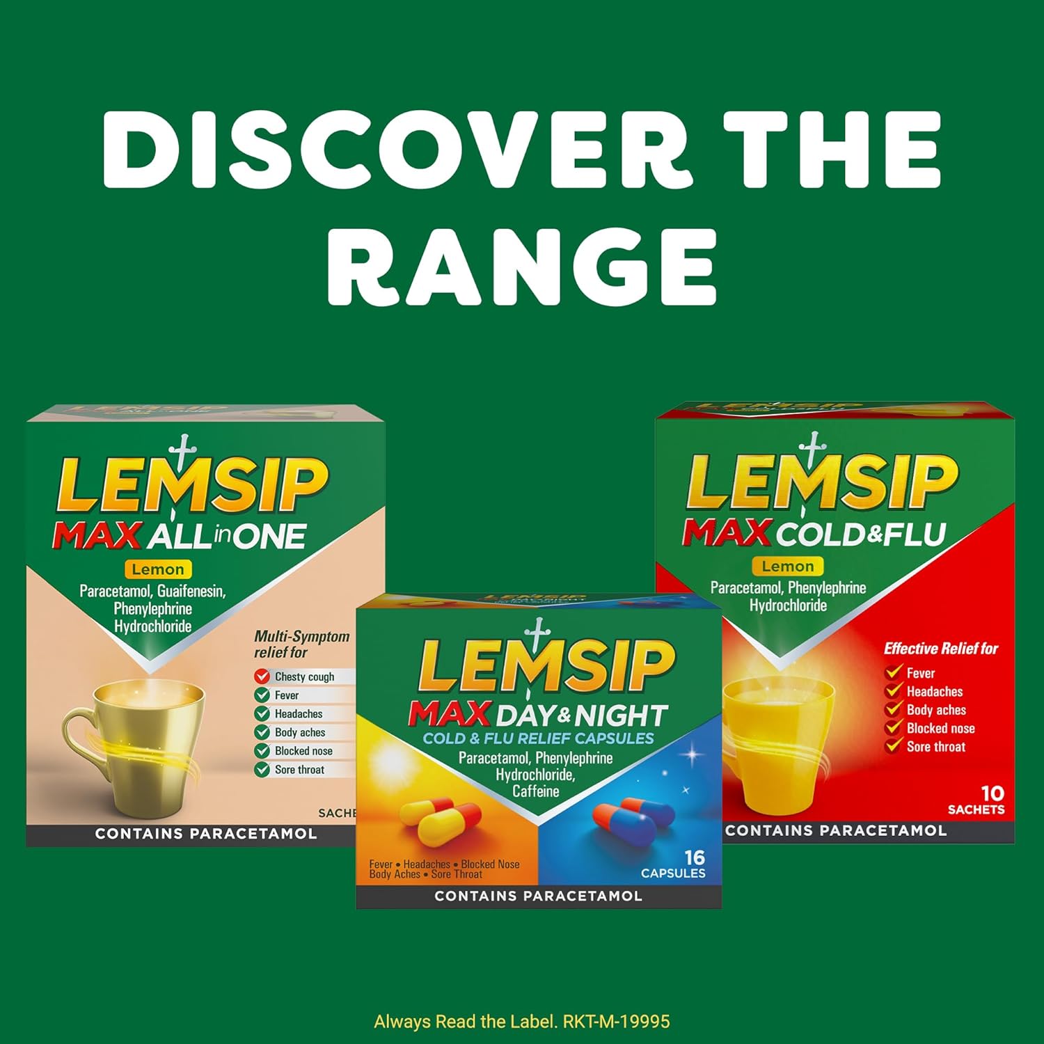 Lemsip Cold And Flu Sachets, Lemon, 10 Total, Paracetamol, Cold And Flu Relief, Headache, Blocked Nose Relief, Sore Throat Relief, Fever, Full Relief, Decongestants, Medication
