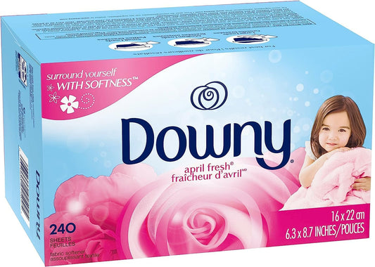 Downy Dryer Sheets Laundry Fabric Softener, April Fresh, 240 Count