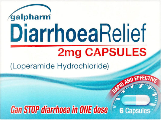 6 Galpharm Diarrhoea Relief 2Mg Capsules (Pack Of 2)