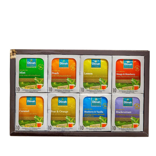 Dilmah Fun Tea Celebrations Gift Pack- 80 Individually Wrapped Fruit Flavored Ceylon Tea Bags