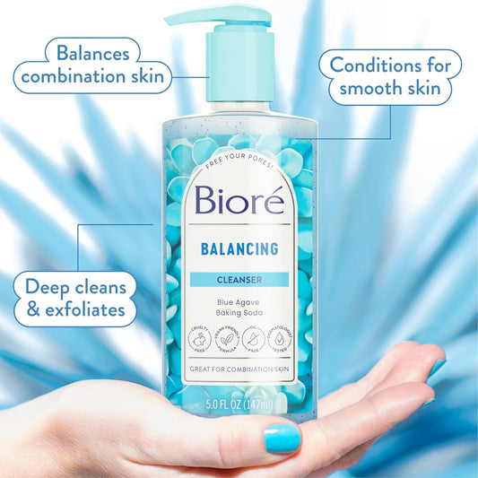 BiorƩ Balancing Face Wash, Cleanser For Combination Skin, Ph Balanced Face Cleanser, Vegan, Cruelty Free 6.77 Oz, Pack Of 3
