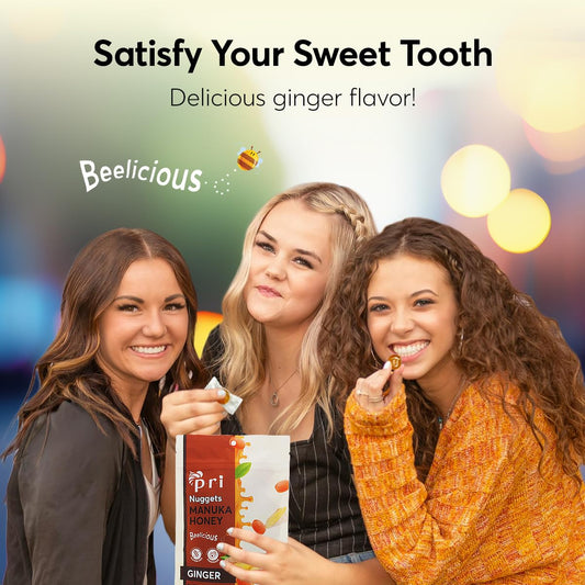 P.R.I Manuka Honey Nuggets, Sweet And All Natural Hard Candy Treat, 3Oz