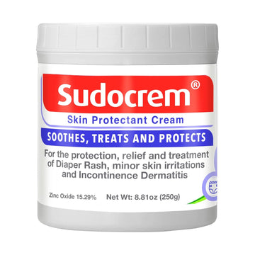 Sudocrem Skin Protectant Cream - Diaper Rash Cream For Baby – Soothes, Treats, And Protects, For The Relief, Treatment, And Prevention Of Diaper Rash, 15.29% Zinc Oxide – 8.8Oz
