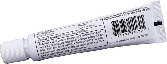 Nivagen Maximum Strength Lidocaine 5% Anorectal Cream | Hemorrhoid Rel