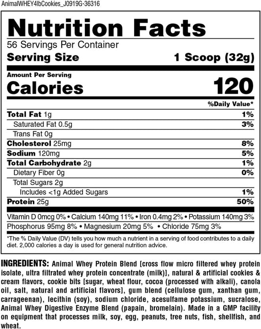 Animal Whey Isolate Protein Powder, Loaded For Post Workout And Recove