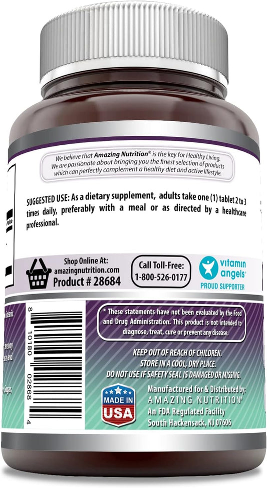 Amazing Formulas Optimsm 1000Mg 200 Tablets Supplement | Non-Gmo | Glu