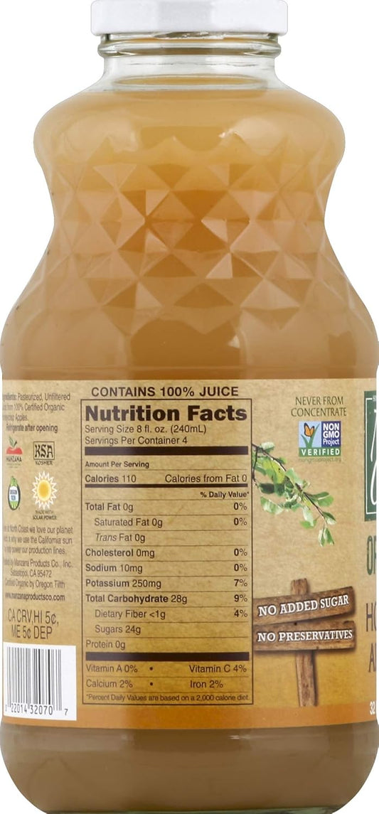North Coast Honey Crisp Apple Organic Juice, 32 Oz