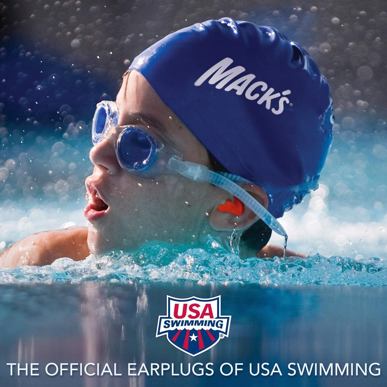 Mack’s® Soft Moldable Silicone Putty Earplugs - Kids Size, 200 Pair Dispenser – Comfortable Small Ear Plugs for Swimming, Bathing, Travel, Loud Events and Flying | Made in USA