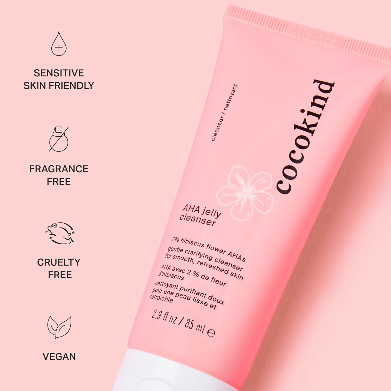 Cocokind Aha Jelly Cleanser, Gentle Face Wash And Aha Bha Cleanser With Hyaluronic Acid, Exfoliating Face Wash For Oily Skin : Beauty & Personal Care