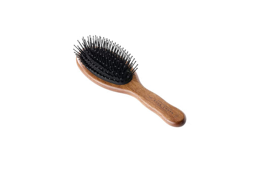 Acca Kappa Classic Oval Brush ā Pom Pins With KotibĆ© Wood And Nylon Bristles